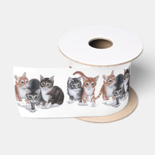Ruban En Satin ruban satin kittens