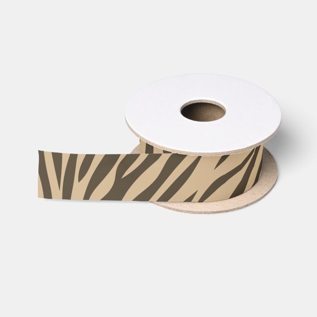 Ruban En Satin Ruban satiné Brown Zebra (Bobine)