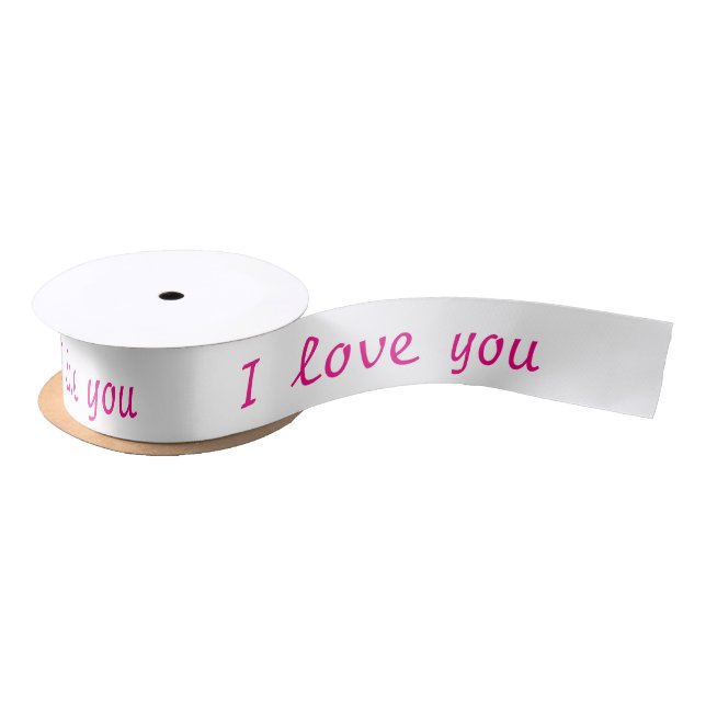 Ruban En Satin Ruban satiné "Je t'aime" (Bobine)