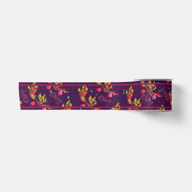 Ruban En Satin Ruban Shabby Cherry Splendor Satin (Devant)