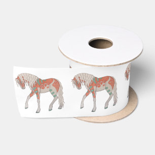 Ruban En Satin Ruban stylisé de cheval