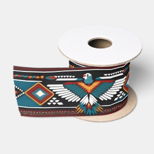 Ruban En Satin Ruban tribal de thunderbird de style amérindien