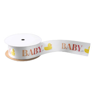Ruban En Satin Rubans de Baby shower en caoutchouc sophistiqués