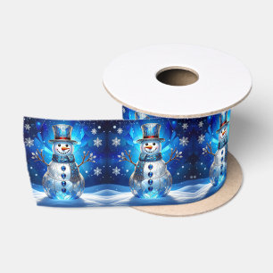 Ruban En Satin Rubans de satin de vacances flocons de neige bonho
