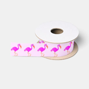Ruban En Satin Rubans Flamants roses roses