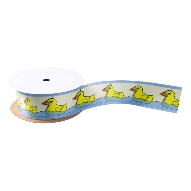 Ruban En Satin Rubber Ducky dans la baignoire Ruban (Bobine)