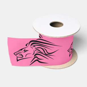 Ruban En Satin Running Lion Satin Ribbon Rose