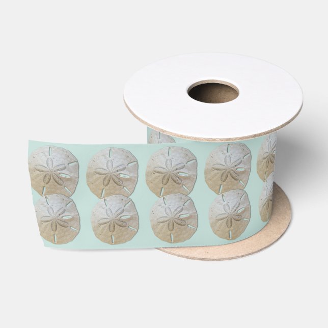 Ruban En Satin Sable dollar Couple Pale Mint (Bobine)