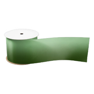 Ruban En Satin Sage moderne et vert de forêt Ombre