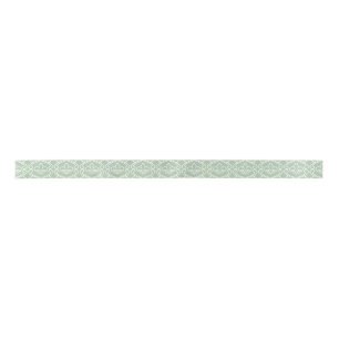 Ruban En Satin Sauge de Fleur de lis Trellis