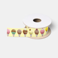 Saveurs colorées de cornet de crème glacée