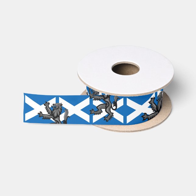 Ruban En Satin Scotland ruban, Fun Rampant & Scottish Drapeau (Bobine)
