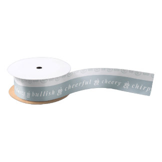Ruban En Satin Sentiment heureux