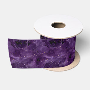 Ruban En Satin Série Conception Galaxie Violette 8