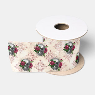 Ruban En Satin Série Visage Gothique Design 16 