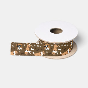 Ruban En Satin Shetland Sheepdog Shelter Satin Ribbon