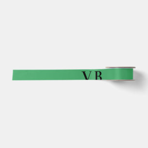 Ruban En Satin Simple couleur unie ajouter nom texte monogramme