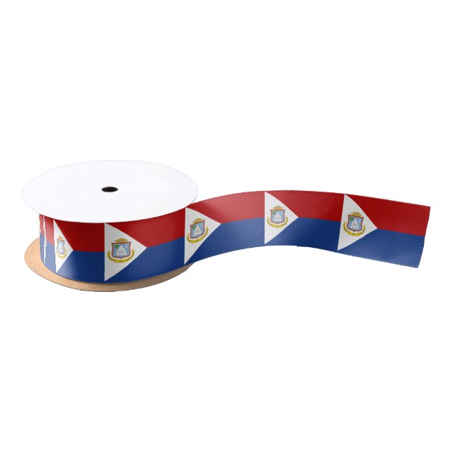 Ruban En Satin Sint Maarten Flag (Bobine)