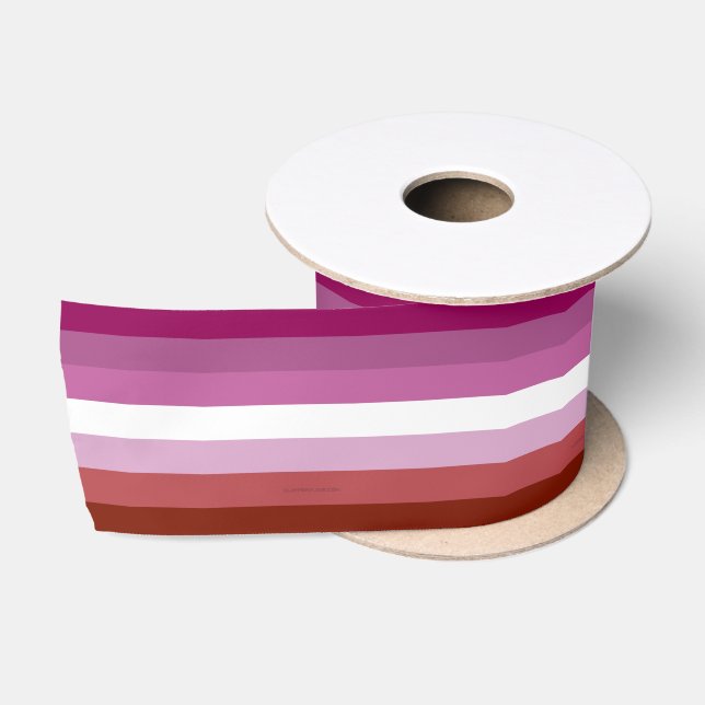 Ruban En Satin SlipperyJoe's lesbian pride flag feminine communit (Bobine)