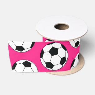 Ruban En Satin Soccer rose fête d'anniversaire