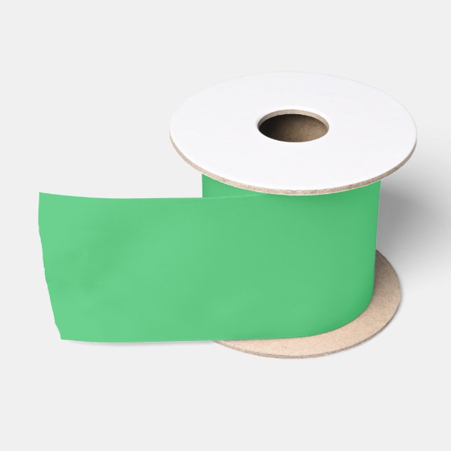 Ruban En Satin Solid Emerald 3" Satin Ribbon for Weddings & Gifts (Bobine)