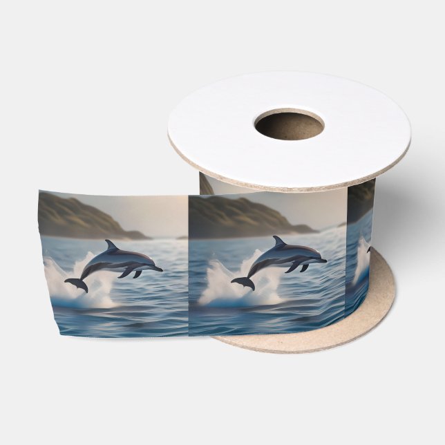 Ruban En Satin Solo Dolphin Wave Dancer, (Bobine)