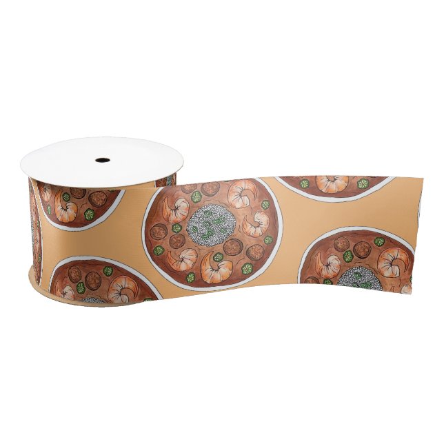 Ruban En Satin Soupe Gumbo Louisiane LA New Orleans NOLA Food (Bobine)