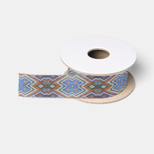 Ruban En Satin Southwestern Bead Art