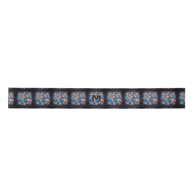 Ruban En Satin Space Mimosa Golden Nebula Blossom (Devant)