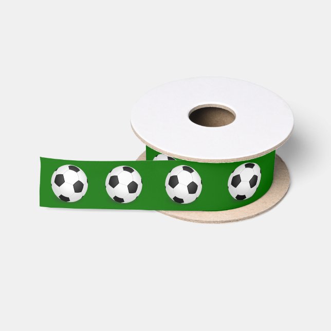 Ruban En Satin Sports de balle de football (Bobine)