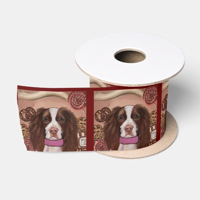 Ruban En Satin Springer Spaniel anglais    (Bobine)