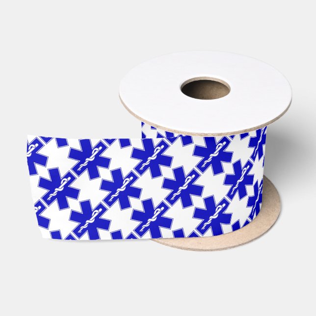 Ruban En Satin Star of Life (EMT) (Bobine)