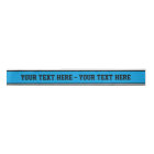 STRIPES SPORTIVES - Cyan Black White + votre texte