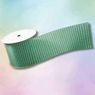 Ruban En Satin Style de bandes verticales en vert jade classique