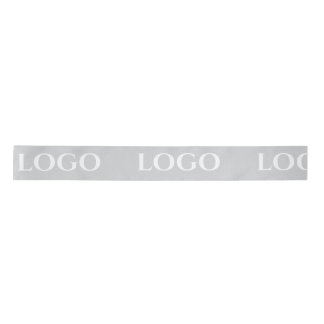 RUBAN EN SATIN STYLISH MODERN CUSTOMIZED YOUR LOGO MINIMAL GREY