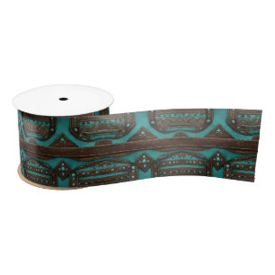 Ruban En Satin Sud Turquoise Brown Ouest Pays Aztec