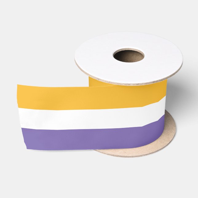 Ruban En Satin Suffrage Drapeau Femmes Droits Vote 19ème Amendeme (Bobine)