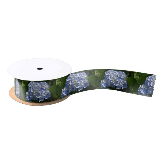 Ruban En Satin Superbe Hydrangea Bush à fleurs bleues claires (Bobine)
