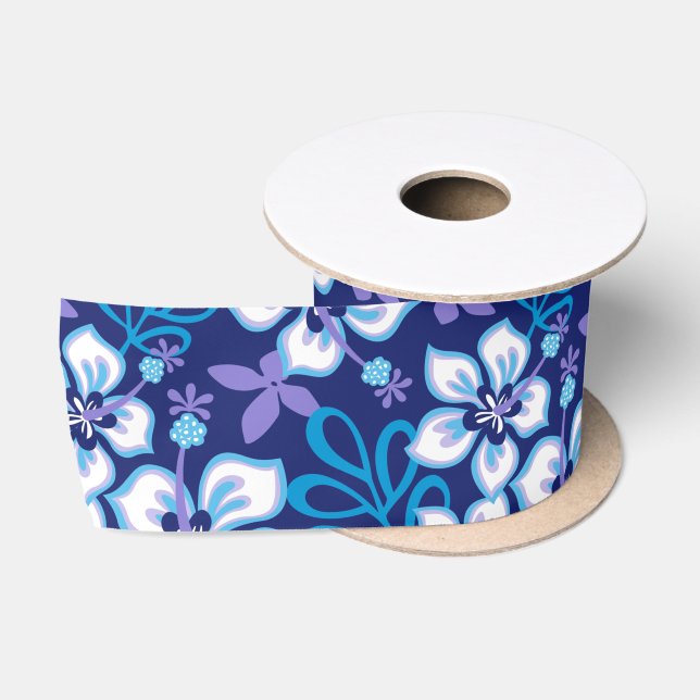 Ruban En Satin Surf JUNGLE (COMBO BLEU) SATIN RIBBON (Bobine)