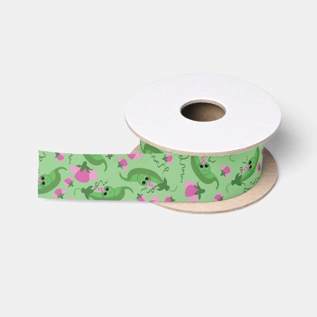 Ruban En Satin Sweet Pea Cute 1er Anniversaire (Bobine)