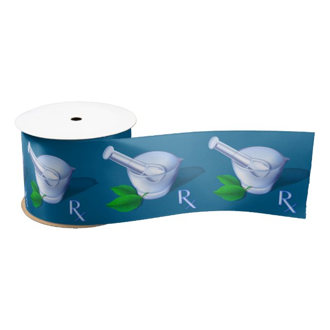 Ruban En Satin Symbole de pharmacie (Bobine)