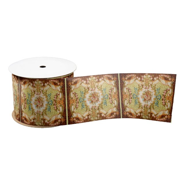 Ruban En Satin Tapisserie baroque (Bobine)