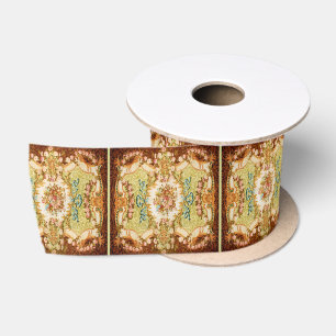 Ruban En Satin Tapisserie française florale rose baroque victorie