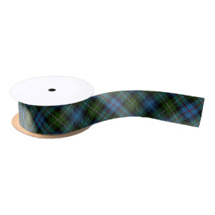 Ruban En Satin Tartan classique de vert bleu du Mackenzie de clan
