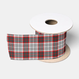 Ruban En Satin Tartan de la ville d'Édimbourg a fait un plaid gri