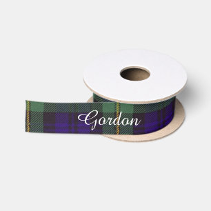 Ruban En Satin Tartan d'écossais de plaid de clan de Gordon
