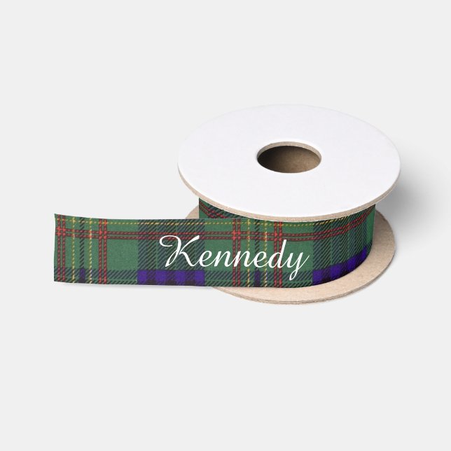 Ruban En Satin Tartan d'écossais de plaid de clan de Kennedy (Bobine)