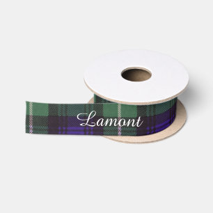 Ruban En Satin Tartan d'écossais de plaid de clan de Lamont
