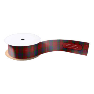 RUBAN EN SATIN TARTAN MANIPULATION DE RIBBON NOMS PERSONNALISÉS D