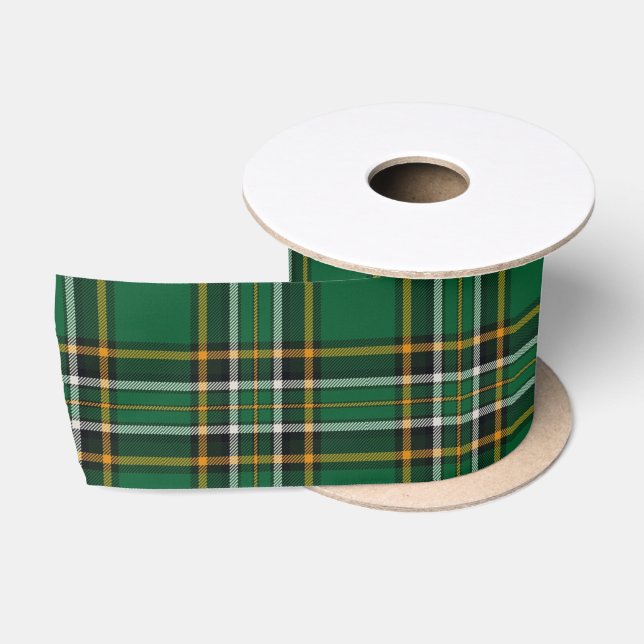 Ruban En Satin Tartan national irlandais (Bobine)